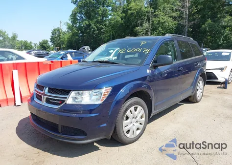 2017 Dodge Journey Se from USA, damaged, VIN 3C4PDCAB5HT653748
